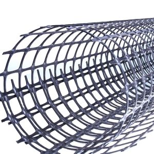 Recycled Plastic Farm Fence Posts Geogrid for Road Construction MESH SIZE 12.7