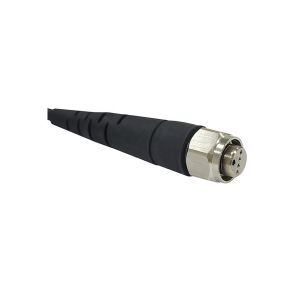 Black Waterproof Fiber Optic Cable Multi Purpose Matching ODC Connector