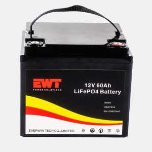 Outdoor Solar System Rechargeable 12V Lithium LFP Battery 12.8V 60Ah Lithium