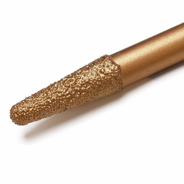 6mm 1/4 Bullet Diamond Brazed Cnc Router Bit Rotary Mounter For Granite And