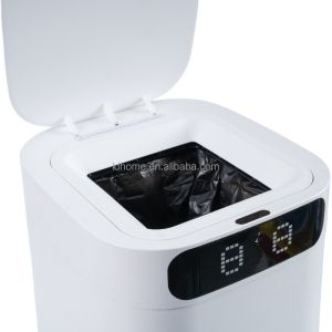 Voice Control Smart Trash Can 17L Intelligent Sensor Trash Can Rectangular