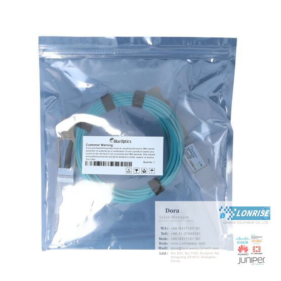 AOC Cables 02311KNQ QSFP-100G-AOC-10M Active Optical Cable QSFP28 100G (850nm 10m AOC) ready to go