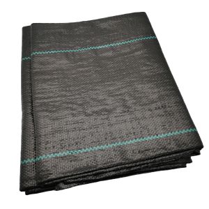 Customized Length 130GSM 170GSM Black PP Woven Fabric Geotextile with CE