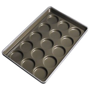 RK Bakeware China Foodservice NSF 45575 35 Cup 3.8 Oz. Glazed Aluminized Steel