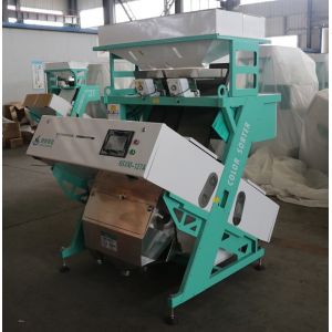 Vibrated CCD Rice Color Sorter Machine Intelligent Technoloy ISO9001 Certified