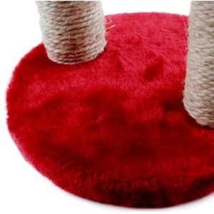 Christmas Cats Scratching Posts Solid Wood Red Brown Cat Scratching Pole