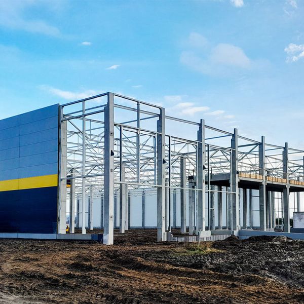 Prefabricated Steel Structure Factory Building Low Maintenance Metal Structure