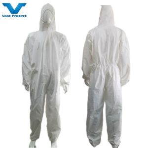 China 50000PCS/Day Production Ability Non-Woven Isolation Coveralls CE Protective Clothing on sale