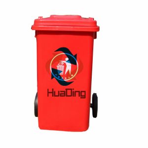 HDPE or PP solid deck large plastic dustbin