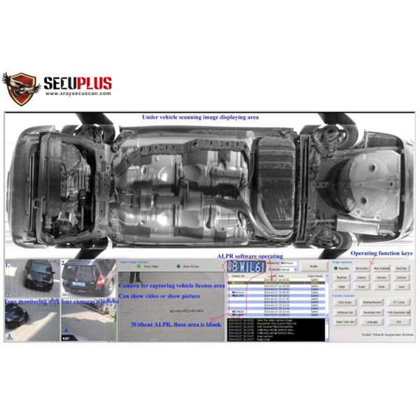 UVSS Under Vehicle Detection Equipment Inspection System Waterproof IP68 SPV-3300 for parking lot