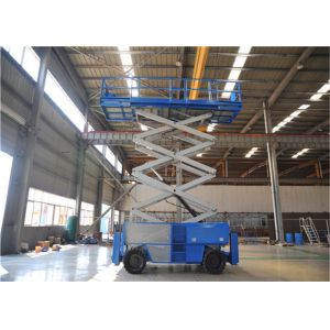 High Stability Diesel Rough Terrain Scissor Lift Generous Platform Workplace