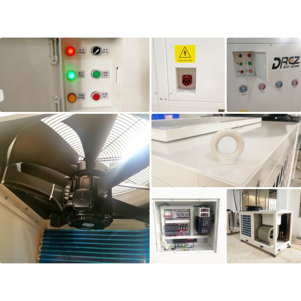 55200BTU Horizontal Portable Tent Air Conditioner , 10HP Portable Cooling & Heating AC Unit