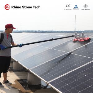 PV Maintenance Solar Panel Rotating Brush Red 360R/Min Telescopic Solar Panel