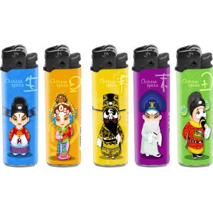 Model NO. DY-077 Custom Plastic Disposable Lighter with Big Printing Gas