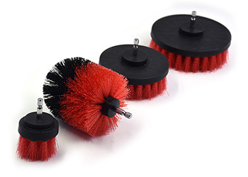 Quality Electric Drill Cleaning Brush / Drill Power Scrubber Nylon Filament Brush Set wholesale
