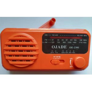 Trips Emergency Solar Hand Crank Radio 6.3cm Camping Built In Speaker 3 Band