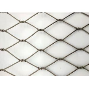 Black Oxidized Zoo Wire Mesh 30*30mm Zoo Aviary Netting SS316 Cable Wire