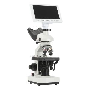 Biological Metal Microscope with Adjustable Aperture and Double-Layer Movable