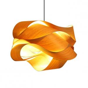 China Nordic Wooden Rattan Pendant Light LED Light Source For Living Room on sale