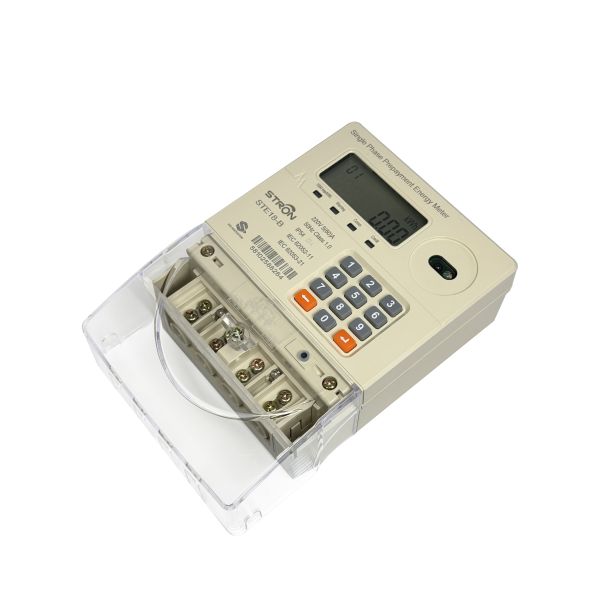 Quality LCD Display Single Phase Smart Prepaid Electricity Meter with Waterproof IP54 and High Data Rate Up To 100kbps wholesale