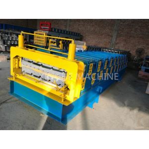 3kw Power Motor Metal Roofing Roll Former For 890mm Width Steel Red Tiles