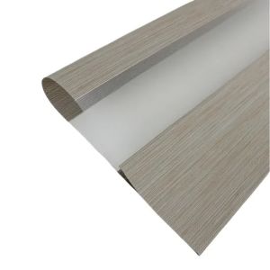 Customized 425GSM Zebra Blinds Fabric for French Window with Blackout and Anti