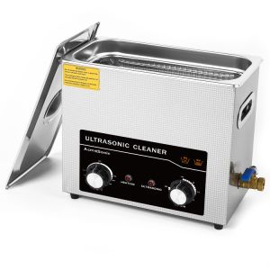 Cheap 6L Stainless Steel Dual Frequency Ultrasonic Cleaner with Drain Valve for sale