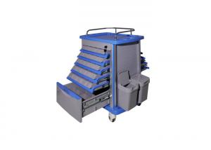Cheap Movable Drug And Distribution Medical Trolley Cart , Medical Carts On Wheels for sale