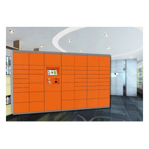 Library Electronic Luggage Lockers Automatic Storage Lockers With Big Touch