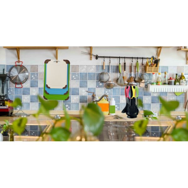 Home Kitchen Cooking Plastic Type PP Multi Purpose Chopping Cutting Board for Camping