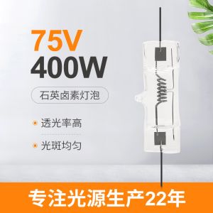 75V 400w Double Ended Halogen Bulb Car Projector Headlight Bulbs Quartz Lamp