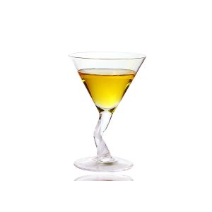 China No Deformation  Crystal Hand Blown Martini Glasses ,  Z Stem Vintage 4 Oz Martini Glasses on sale