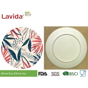 Fine Quality Bamboo Fiber Dinnerware Plant Fibre Dinning Plate Set with nature