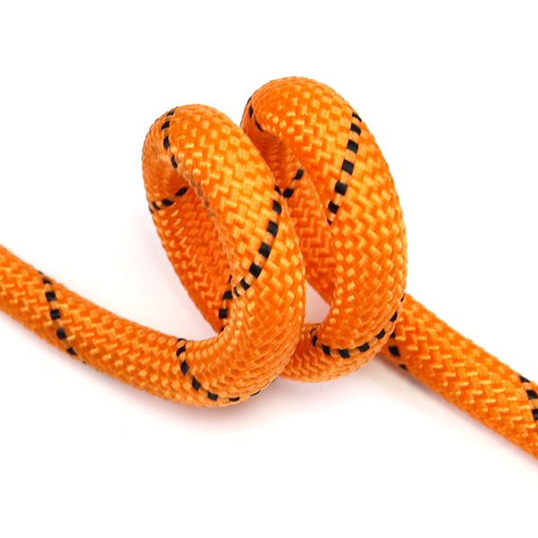 Poly Black Orange Black Reflective Rope Shoelaces 3/8" 1/4" 10mm Soft For Bag Handle