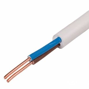 China ISO Certified 2*4mm Copper Core PVC Insulated Flat Cord Electrical Cable Wire on sale