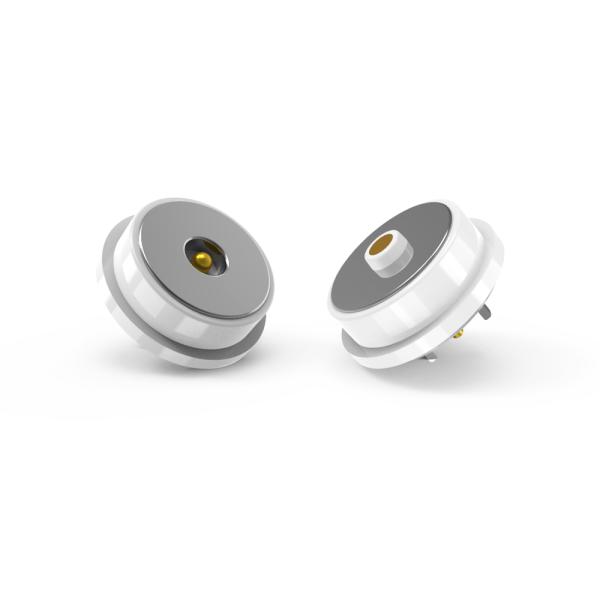 Quality Diameter 10.0mm White Circular Male And Female Magnetic Connector With 3A wholesale