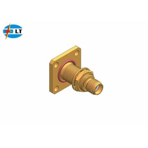 China Flange Bulkhead Mount SMA Female to Female Adapter RF Coaxial Connector on sale
