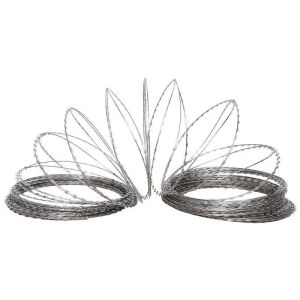 Chinese Factory Single Razor Wire Galvanized Concertina Razor Barbed Wire And