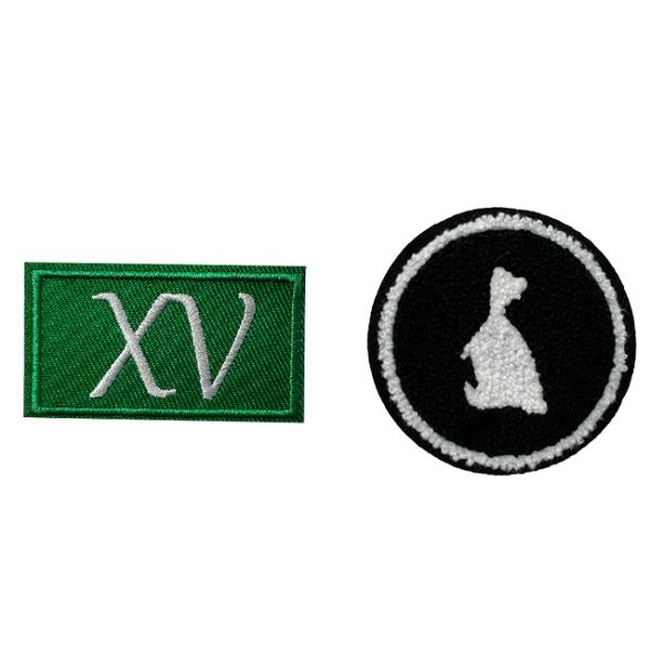 PMS Pantone Color Twill Embroidery Fabric Patch Heat Cut Custom For Clothing