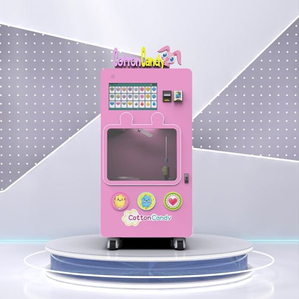 Quality 600W-2500W Robot Cotton Candy Vending Machine 12L Bucket 300Kg wholesale