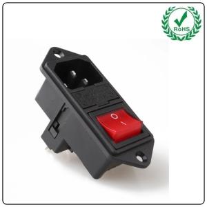 Cheap LZ-14-F14 C14 Electrical Switch Socket 3 Pin Toggle Switch Wiring Fuse Connector Plug for sale