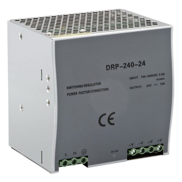 Quality DR-240-24 240W 24V 10A DC Output Din Rail Switching Mode Power Supply wholesale