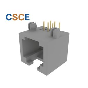 5324 Mini Series Single Port 6P6C RJ11 Modular Jack Phone Socket With Post