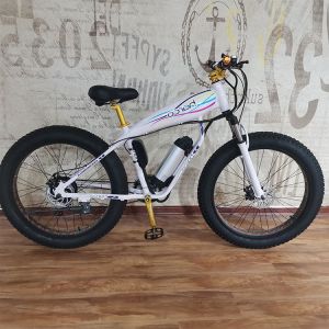 China Made 26inch Electric Fat Tire Bike With 48v 500w Motor Lithium Battery Powered on sale