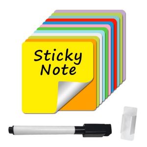 Soft Whiteboard Reusable Calendar Planner Dry Erase Sticky Notes 10x10cm