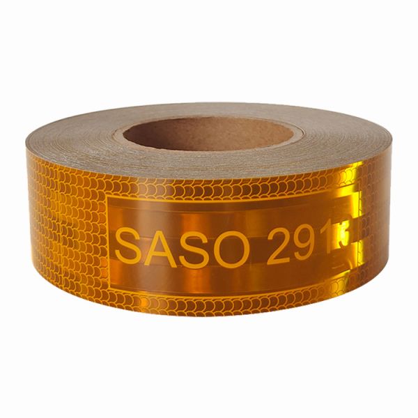 Quality Conspicuous SASO 2913 Reflective Tape Radium Tape Roll Yellow wholesale