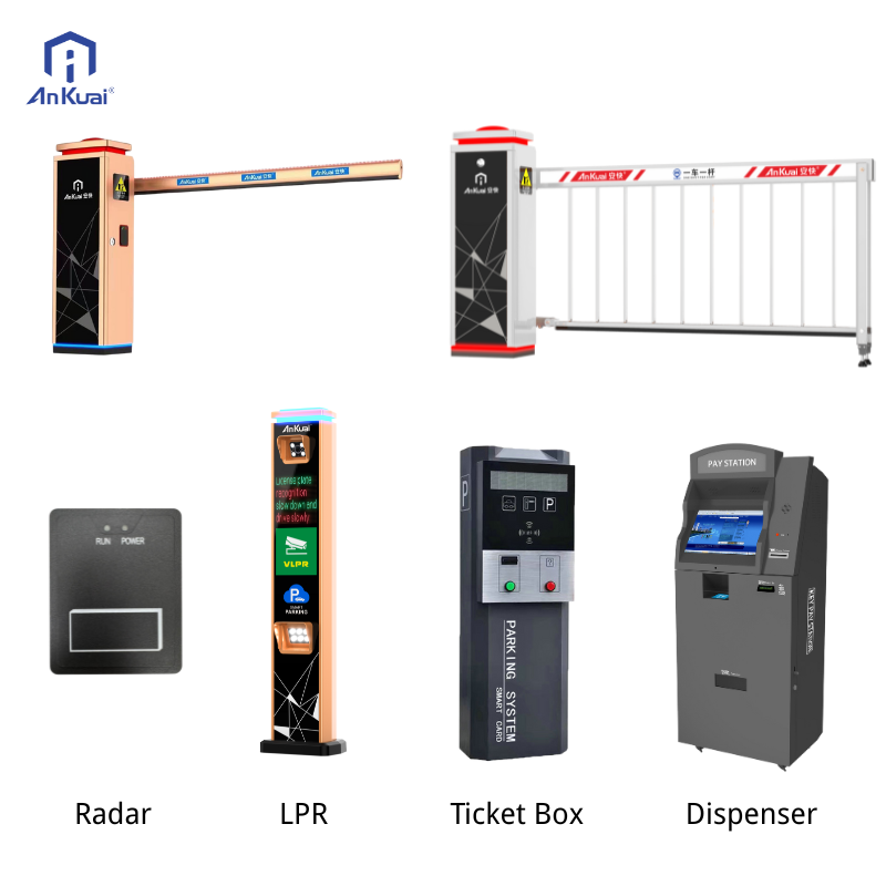 DC24V Brushless Motor Boom Barrier Gate with Thermal Protection & Anti-Smash