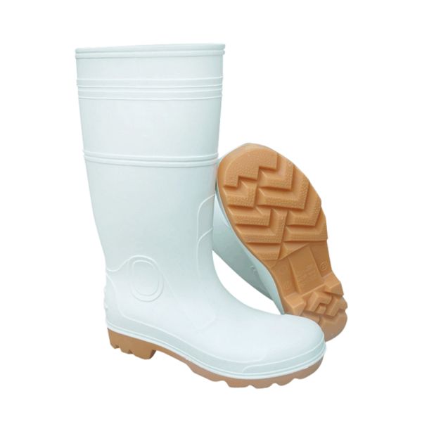 Rain Boots RB005 Heavy Duty PVC Boots with Steel Toe and PVC Midsole Material
