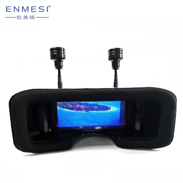 Mini FPV Googles Monocular HD Camera Drone High Resolution FPV Smart Glasses TFT