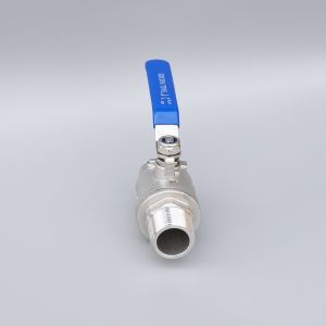 2PC Female and Male Thread ISO 5211 Stainless Steel Ball Valve with Manual